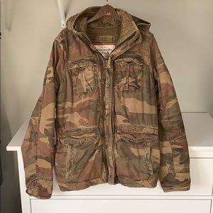 Abercrombie & Fitch Camo Men’s Jacket w/ Hood